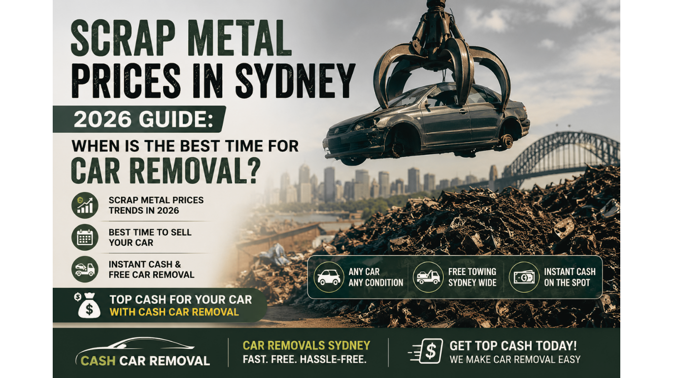 Scrap Metal Prices in Sydney – 2026 Guide: When Is the Best Time for Car Removal?